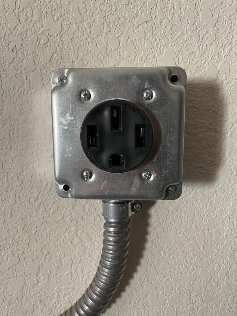 NEMA 14-50 outlet installed for Electrical Panel Upgrade in Montrose